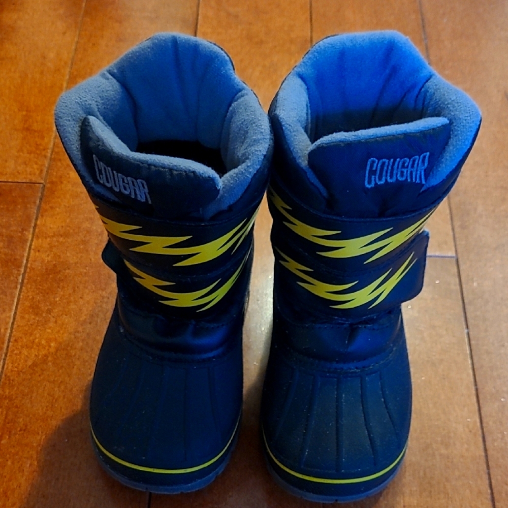 Cougar Kids' Black and Yellow Boots